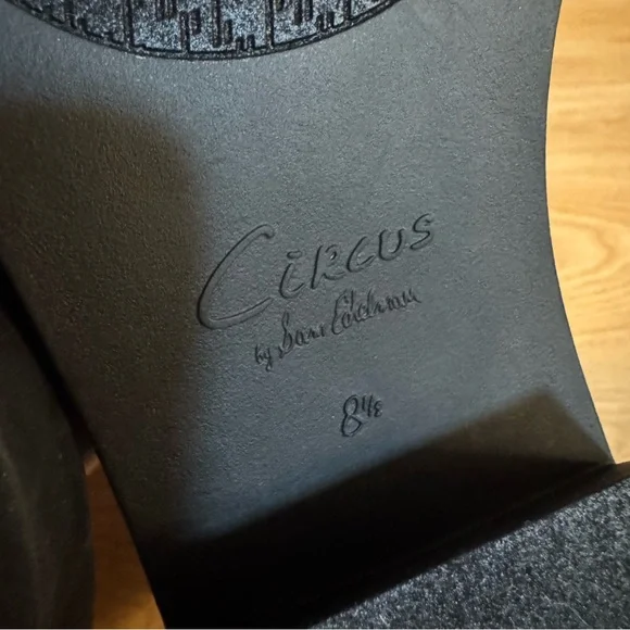 Circus by Sam Edelman Walsh Black Squared Toe Pull On Western Ankle Boots - Picture 7 of 7